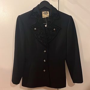 Hermes Beaded Blazer Set W/ Miniskirt. (NWOT)